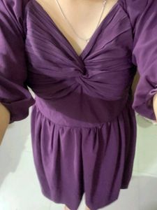 Purple Midi Dress For Women