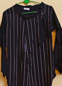 Elegant Black Bell Sleeve Top