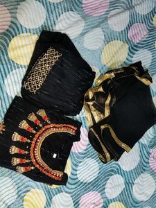 Embroidered Black Kurta