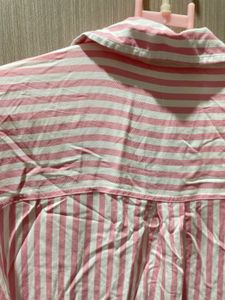 Stripped Pink Long Shirt