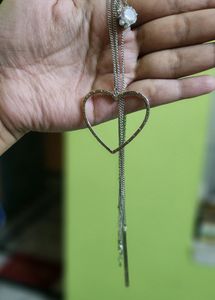 Silver Stylish Three Tier Neckpiece/ Chain (Women)