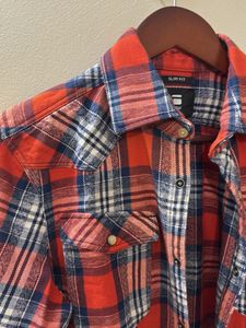 G-Star Raw Plaid Flannel Ranbir Kapoor Shirt