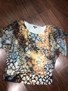 ROZ ALI Stylish Animal Print Top