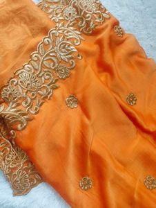 GORGEOUS ORANGE SAREE