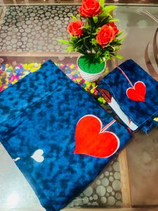 Blue Heart Bedding Set