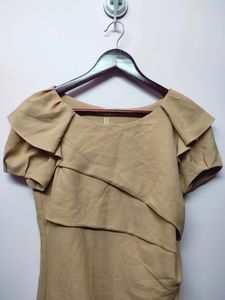 Korean Biege Dress | Size 32
