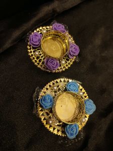 Floral Tealight Holders (Set of 2)