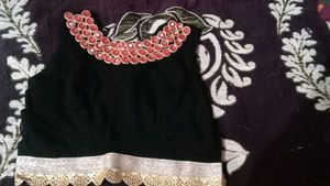 Red And GOLDEN Flared Skirt