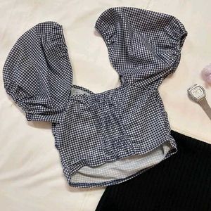 Gingham Sweetheart Top