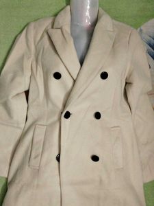 Elegant Cream Trench Coat