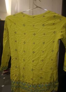 Yellow Printed Top