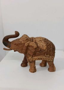 Wooden Elephant Showpiece