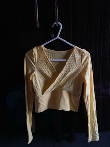 Yellow Long Sleeve Top