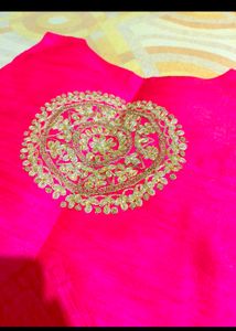 Pink Embroidered Kurta