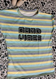 Cute multi-color Good Vibes Top