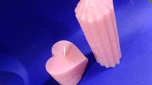 Light Pink Candles Set