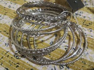 Silver Bangle Set