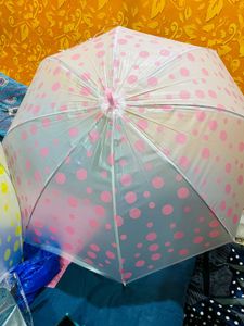 Yellow Polka Dot Umbrella New With Tag