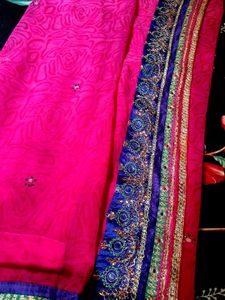 Rose Colour Saree
