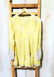 Light Yellow Cotton Top Size-36-38