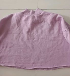 Cropped Lavender Sweatshirt