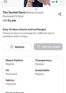 The Souled Store Casual Oversied Fit Shirt