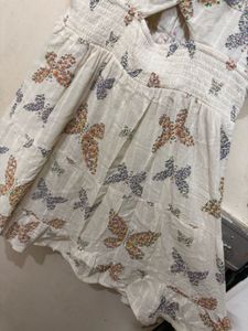 Butterfly Print Mini Dress
