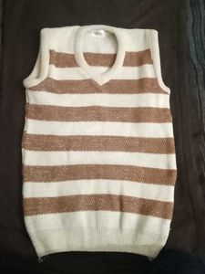 Striped Knit Sweater Vest