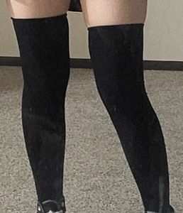 Black Thigh High Socks