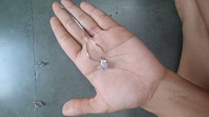 Silver Necklace And Matching Earing Set