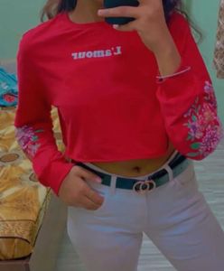 Red Crop Top
