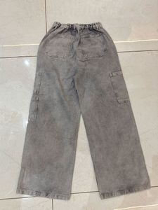 Grey Cargo Jeans
