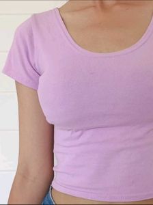 Lavender Crop Top