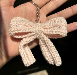Crochet Bow Keychain