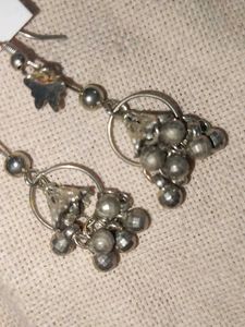 Hanging Silver Dangle Earrings