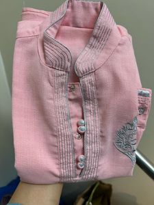 Pink Pathani Kurta Pyjama - Boys