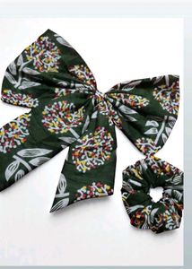 Hair Bow &amp; Scrunchie Set