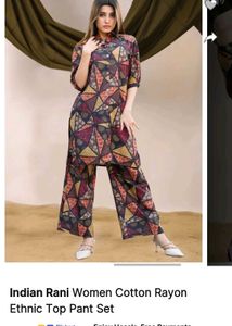 Indian Rani Top Pant Set