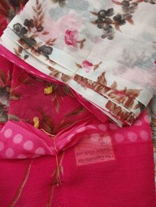 Women&#39;s Georgette Floral Print Saree