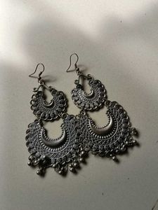 Bohemian Silver Earrings