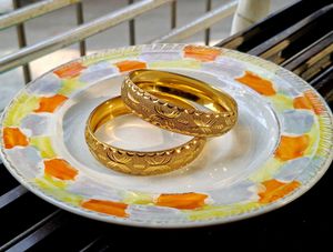 Gold Bangles (Set of 2)