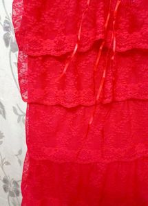 Red Lace Sleep Over