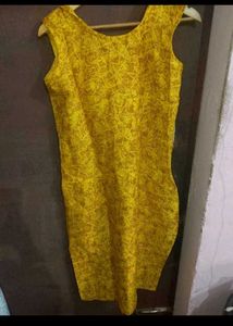 yellow kurta set new without tag