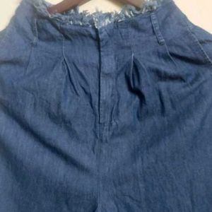 Wide Leg Denim Pants