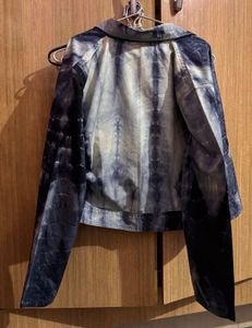 Tie-Dye Aesthetic Cool Denim Jacket Size:- M