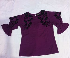 plusS Violet Designer Top