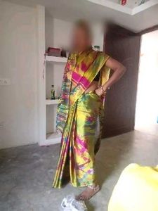 moss silk Colorful Printed Saree