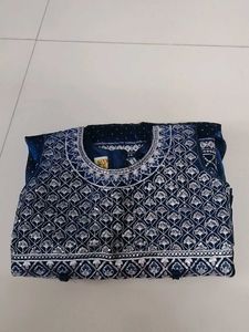 Blue Kids Kurti Set ..