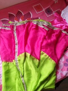 Mitera Colourblocked Pure Georgette Saree