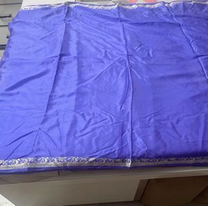 Blue Silk Saree &amp; Blouse